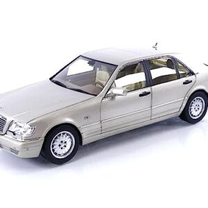 Norev 1997 S600 Smoke Silver Metallic 1/18 Diecast Model Car 183723