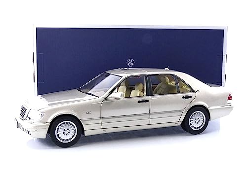 Norev 1997 S600 Smoke Silver Metallic 1/18 Diecast Model Car 183723