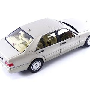 Norev 1997 S600 Smoke Silver Metallic 1/18 Diecast Model Car 183723