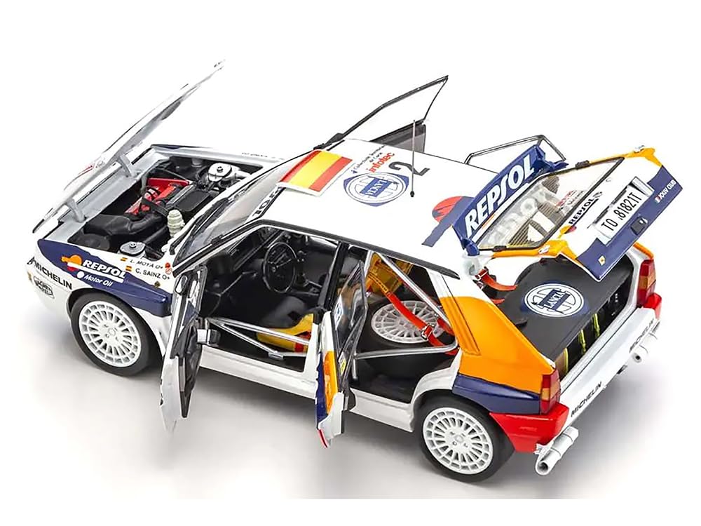 Lancia Delta HF Integrale Evoluzione #2 Carlos Sainz - Luis Moya Jolly Club Tour de Corse - Rallye de France (1993) 1/18 Diecast Model Car by Kyosho K08348J