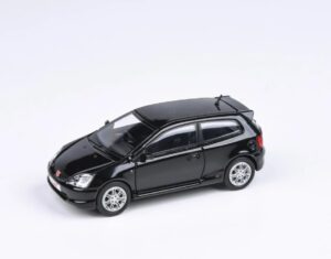 2001 civic type r ep3 nighthawk black 1/64 diecast model car by paragon models pa-55342