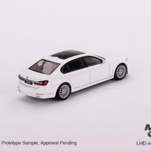 True Scale Miniatures Model Car Compatible with BMW Alpina B7 xDrive Alpine White Limited Edition 1/64 Diecast Model Car MGT00557