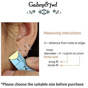 316L Surgical Stainless Steel Silver Hoop Earrings 6mm 8mm 10mm 12mm Huggie Hypoallergenic Cartilage Hoop Earrings Helix Lobes Hinged Sleeper Earrings For Women Men