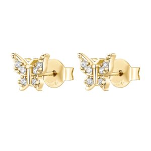 PAVOI 14K Gold Played Butterly Stud Earring