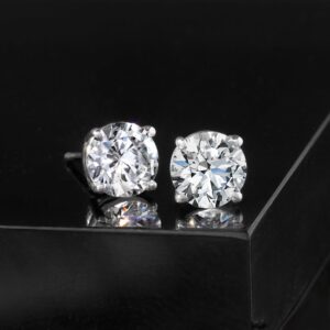 Ross-Simons 1.00 ct. t.w. Lab-Grown Diamond Stud Earrings in 14kt White Gold