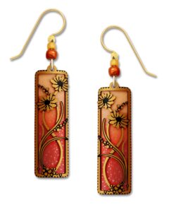 adajio orange and tangerine filigree earrings 7708