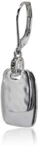 nine west women's silvertone crystal drop earrings