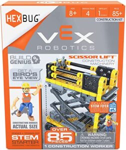 hexbug vex robotics scissor lift, buildable construction toy, gift for boys and girls ages 8 and up