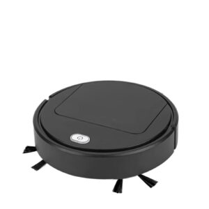 wagnus robot mop smart robot vacuum cleaner robotic vacuum and mop good for pet hair hard floor (color : black)