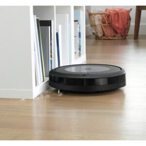 iRobot Roomba i series EVO Wi-Fi Connected Robot Vacuum, Good for Pet Hair, Carpets, Hard Floors, Self-Charging, Black, with MTC Microfiber Cloth