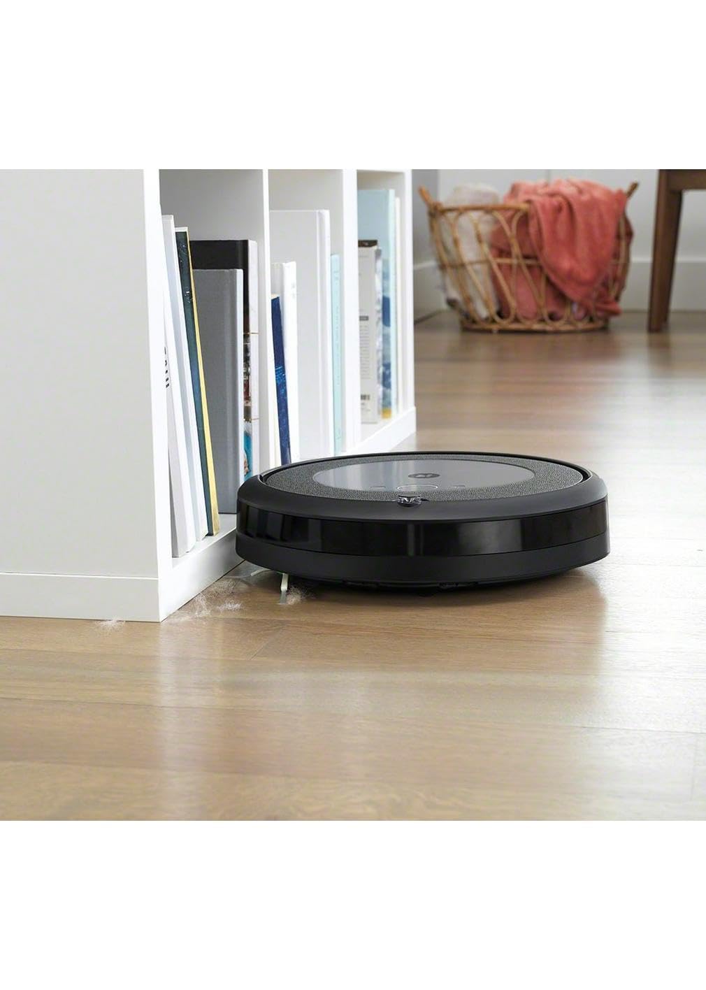 iRobot Roomba i series EVO Wi-Fi Connected Robot Vacuum, Good for Pet Hair, Carpets, Hard Floors, Self-Charging, Black, with MTC Microfiber Cloth