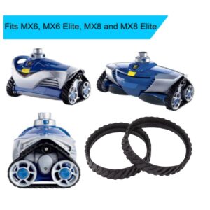 2Pcs Pool Cleaner Replacement Track Rubber Tire forMX8 MX6 Robotic Pool Vacuum Cleaners