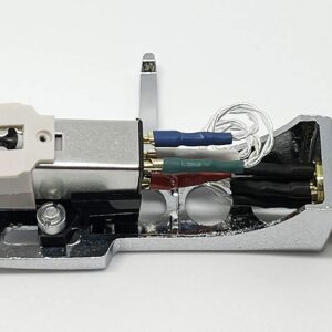 Cartridge, conical Stylus, needle with mounting bolts and Chrome Headshell for Technics SL-1200, SL-1210, SL-1600, SL-1610, SL-1700, SL-235, SL-23A, SL-B2