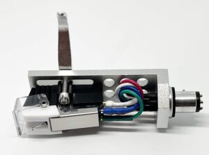 cartridge and stylus, conical needle and silver headshell with mounting bolts for technics sl-1200, sl-1210, sl-1600, sl-1610, sl-1700, sl-235, sl-23a, sl-b2