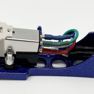 Cartridge, conical Stylus, needle with mounting bolts and Blue Headshell for Technics SL-1200, SL-1210, SL-1600, SL-1610, SL-1700, SL-235, SL-23A