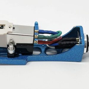 Cartridge, conical Stylus, Needle with mounting Bolts and Sky Blue Headshell for Technics SL-1200, SL-1210, SL-1600, SL-1610, SL-1700, SL-235, SL-23A, SL-B2, SL-B202