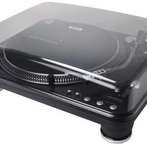 Audio-Technica ATLP1240USBXP Direct-Drive Professional DJ Turntable (USB & Analog), Black, Selectable 33 -1/3, 45, and 78 RPM Speeds, High-torque, Multipole Motor, Convert Vinyl to Digital