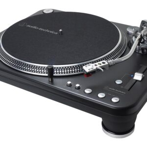 Audio-Technica ATLP1240USBXP Direct-Drive Professional DJ Turntable (USB & Analog), Black, Selectable 33 -1/3, 45, and 78 RPM Speeds, High-torque, Multipole Motor, Convert Vinyl to Digital