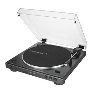 Audio-Technica AT-LP60XBT-USB-BK Fully Automatic Belt-Drive Stereo Turntable with Bluetooth and USB