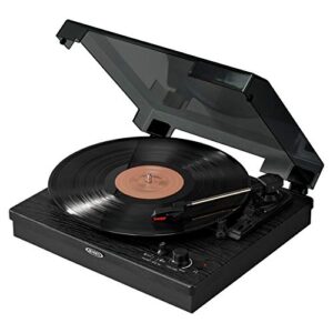 Jensen JTA-315 Dual Bluetooth Turntable (33/45/78 RPM) - 20 Watts (Black)