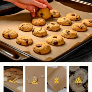 Katbite 200Pcs 9x13 inch Heavy Duty Unbleached Parchment Paper, Parchment Paper Sheets for Baking Cookies, Cooking, Frying, Air Fryer, Grilling Rack, Oven(9x13 Inch)