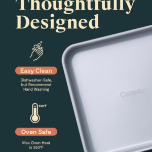 Caraway 9” Square Pan - Non-Stick Ceramic Coating - Free From Forever Chemicals - Cake Pan Perfect for Brownies, Lemon Bars, & More - Cream