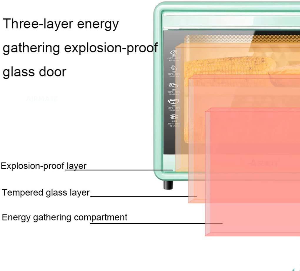30L Mini Oven Adjustable Temperature Timing Four-layer Baking Position Household Baking Multifunctional Automatic Electric Oven for Baking Cakes And Bread Mini Ovens Happy Life