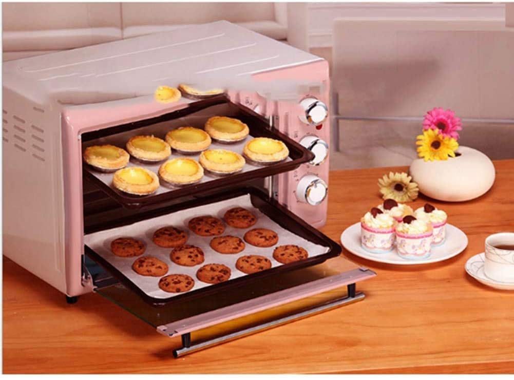 Mini Electric Oven Home Multifunctional Baking Oven Trifle Bread Hob Grill Home Small Baking Cake Pizza Oven 9L Mini Ovens (Color : Pink) Happy Life