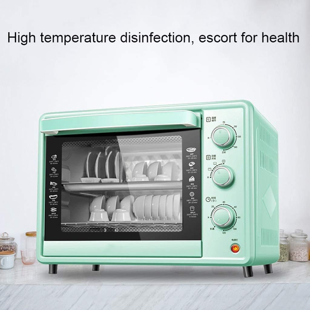 30L Mini Oven Adjustable Temperature Timing Four-layer Baking Position Household Baking Multifunctional Automatic Electric Oven for Baking Cakes And Bread Mini Ovens Happy Life