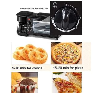 Tabletop Electric Oven Breakfast Machine Electric Baking Bakery Roast Oven Grill Multifunction Coffee Maker Pizza Oven Egg Omelette Frying Pan Toaster