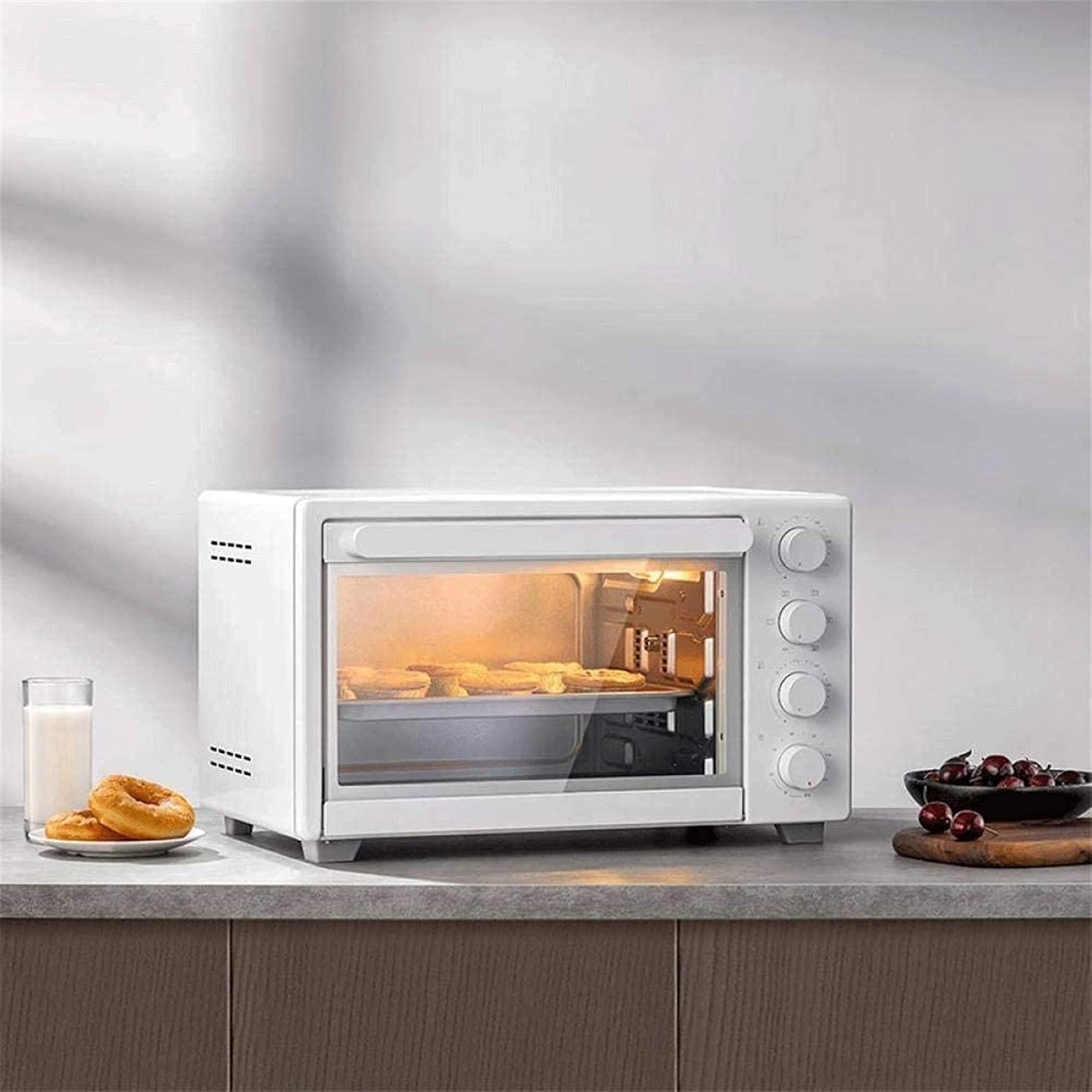 Tabletop Electric Oven 32L Household Mini Electric Oven 1600W Baking Pie Food Intelligent Baking Oven Constant Temperature