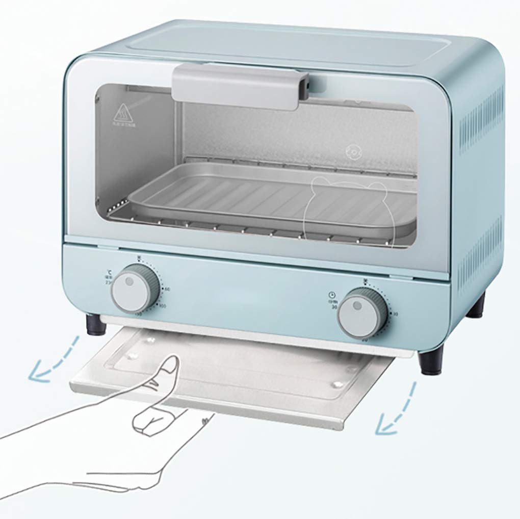 9L Mini Oven,with 800W Adjustable Temperature 50-230 ℃ and 30 Minutes Timer Household Baking Multifunctional Cake Oven