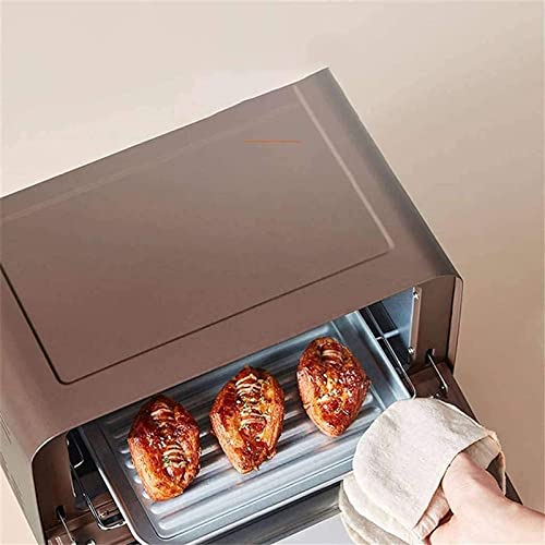 Tabletop Electric Oven 12L Mini Oven Electric Toaster Double Glass Door 3D Recirculation Home Baking Box Cake Pizza Multifunction