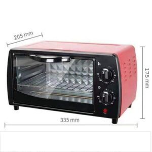 12L Oven, Mini Multi Function Oven Explosion-Proof Glass Door Baking Cake Toast Electric Oven, Table Top Oven