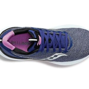 Saucony Echelon 9, Running Shoe Womens, Indigo/Grape, 8.5