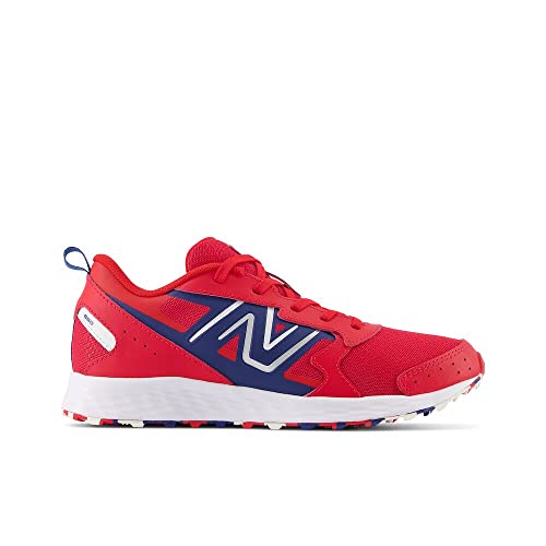 New Balance Boy's Fresh Foam 650 V1 Lace-up Running Shoe, Team Red/Night Sky/White, 7 big kid