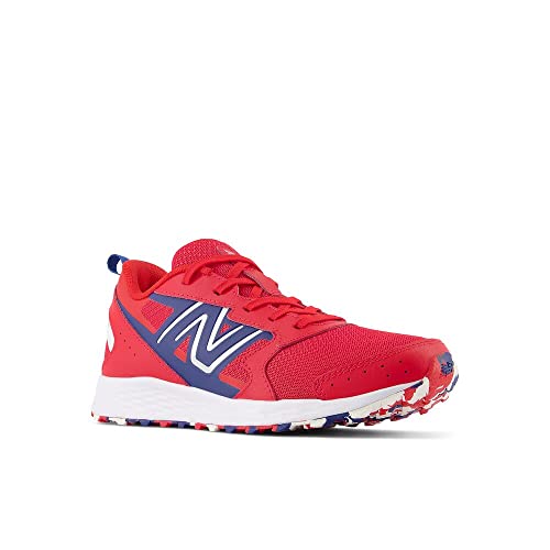 New Balance Boy's Fresh Foam 650 V1 Lace-up Running Shoe, Team Red/Night Sky/White, 7 big kid