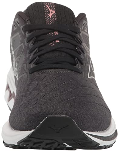 Mizuno Women's Wave Inspire 18 Running Shoe, Black/Silver, 10