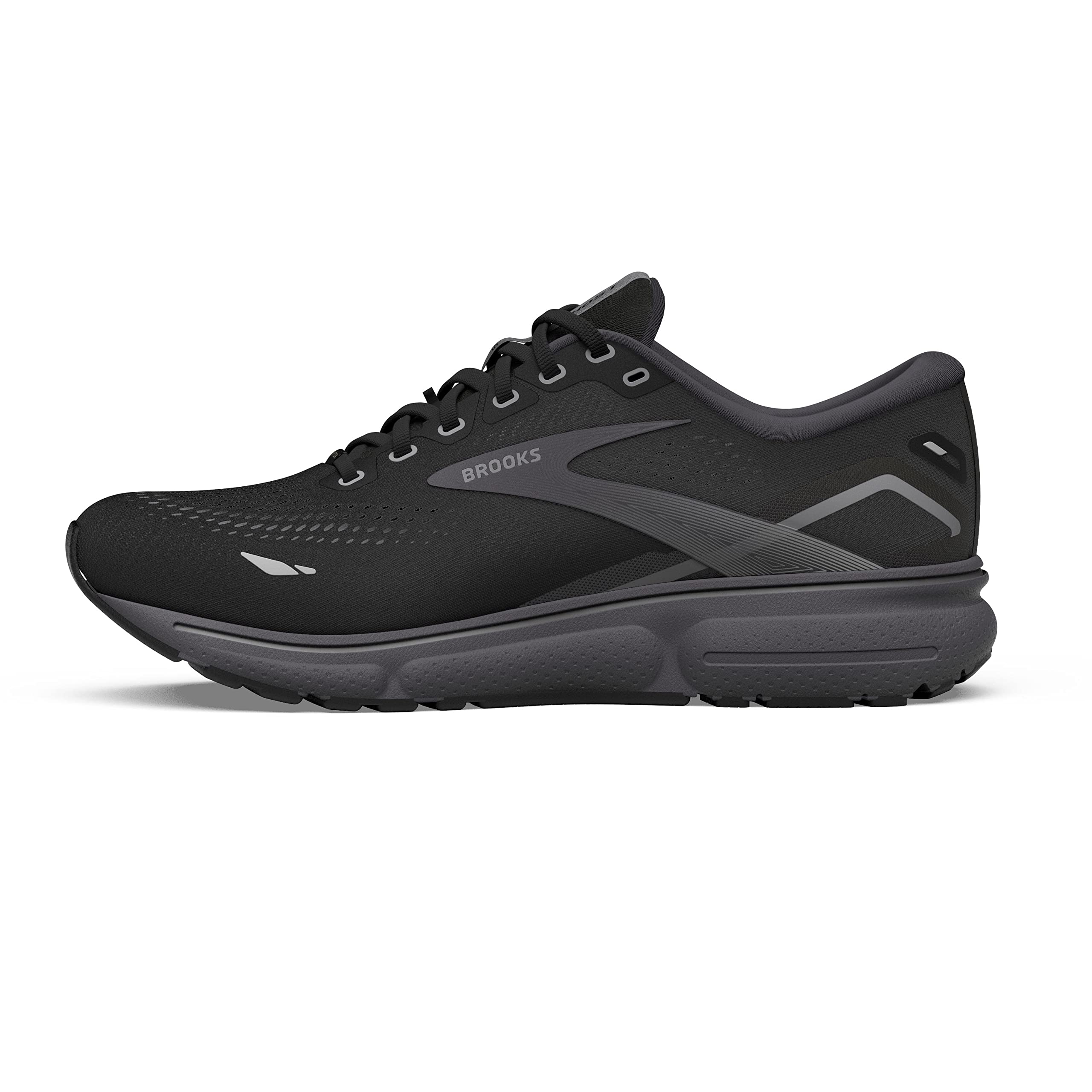 Brooks Men's Ghost 15 GTX Waterproof Neutral Running Shoe - Black/Blackened Pearl/Alloy - 11.5 Medium