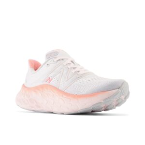 New Balance Women's WMORV4 Running Shoe, QUARTZ GREY/WASHED PINK/GRAPEFRUIT, 7