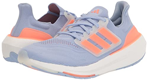 adidas Women's Ultraboost Light Running Shoes (Ultraboost 23) Blue Dawn/Coral Fusion/Blue Fusion 8.5