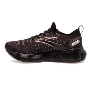 Brooks Women’s Glycerin StealthFit 20 Neutral Running Shoe - Black/Pearl/Peach - 8 Medium