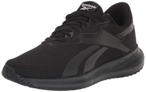 reebok women's energen plus 2.0 running shoe, black/white, 7