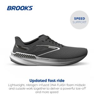 Brooks Men’s Hyperion GTS Supportive Running Shoe - Gunmetal/Black/White - 12 Medium