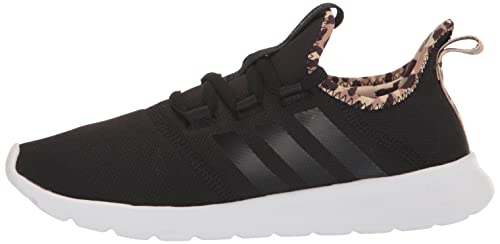 adidas Women's Casual Running Shoe, Black/Black/Sandy Beige, 11