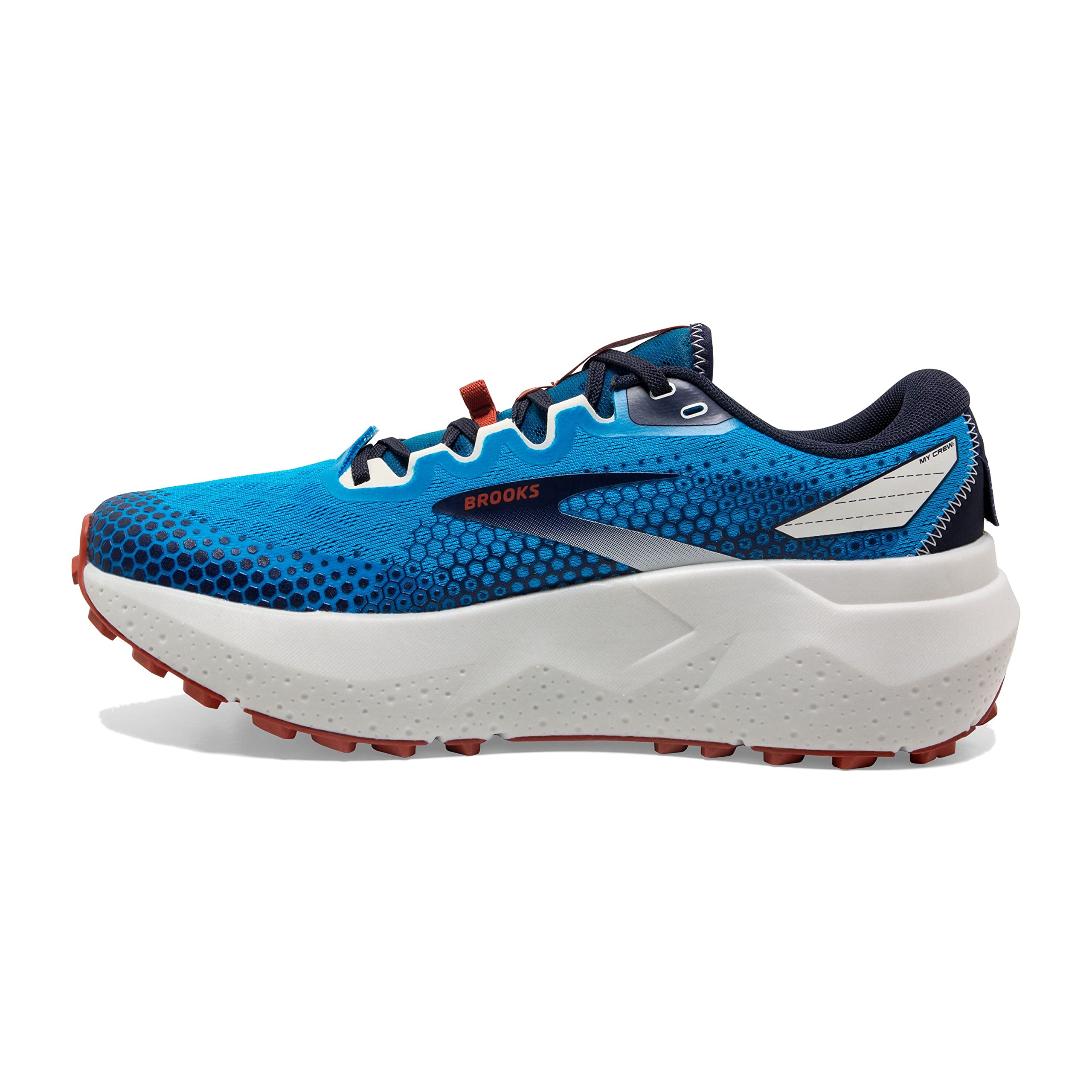 Brooks Men’s Caldera 6 Trail Running Shoe - Peacoat/Atomic Blue/Rooibos - 14 Medium