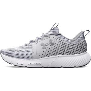 under armour women's charged decoy running shoe, (100) white/white/halo gray, 9