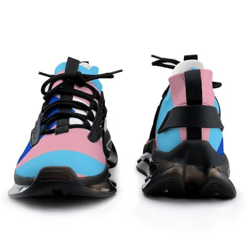 Puerto Rican Trans Flag Sport Shoes for Men Women Non Slip Lightweight Breathable Walking Running Shoes 12women/10men