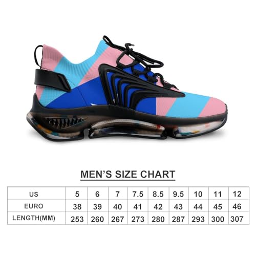 Puerto Rican Trans Flag Sport Shoes for Men Women Non Slip Lightweight Breathable Walking Running Shoes 12women/10men