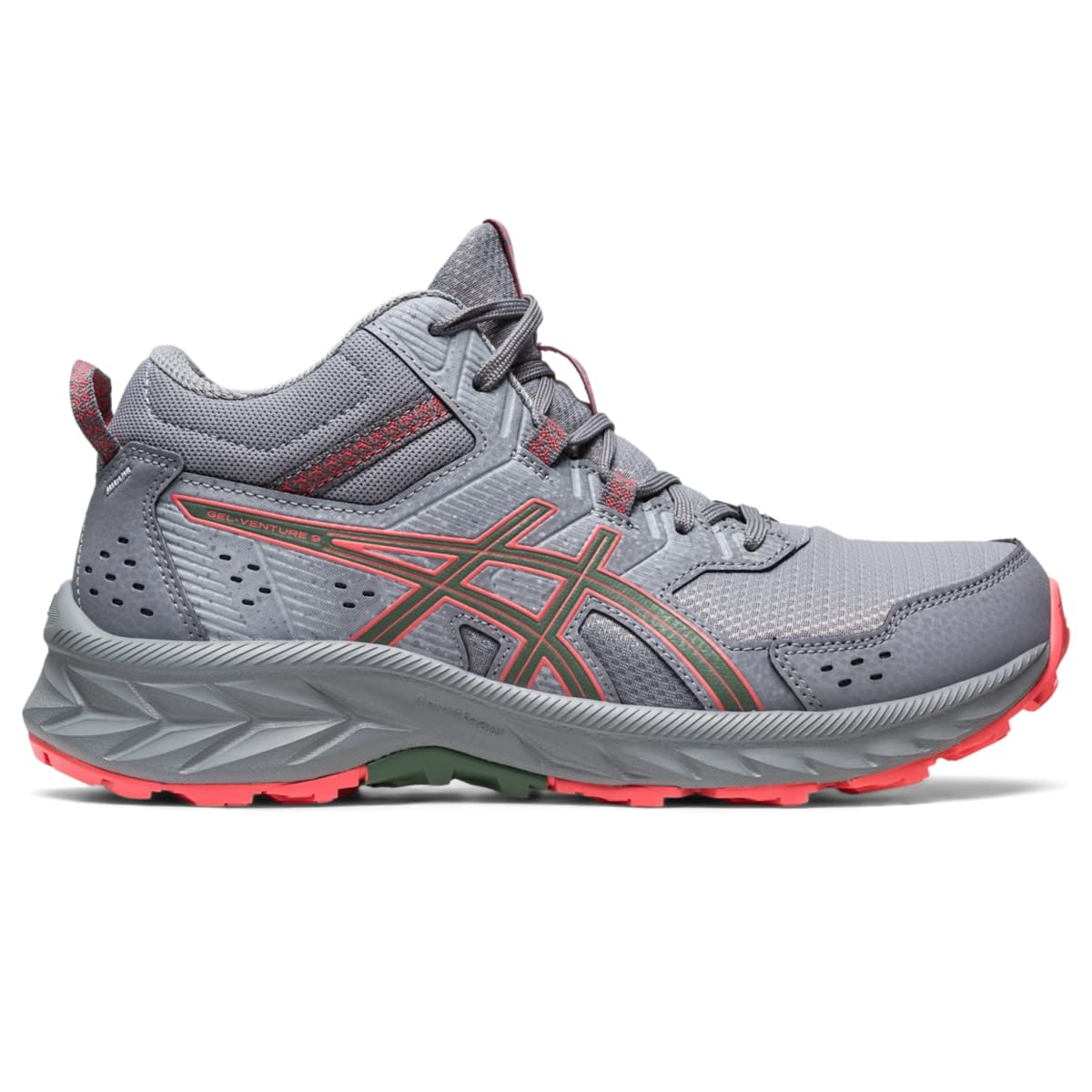 ASICS Women's GEL-VENTURE 9 Mid Top Running Shoes, 8.5, SHEET ROCK/PAPAYA